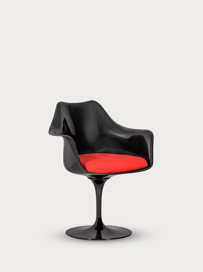 Cadeira giratória de design com estrutura preta - Lotus Arms NEST DREAM - 10