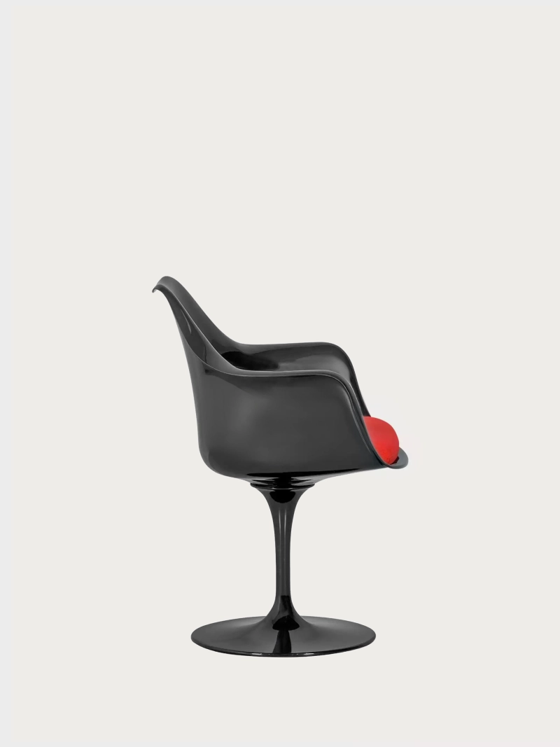 Cadeira giratória de design com estrutura preta - Lotus Arms NEST DREAM - 15