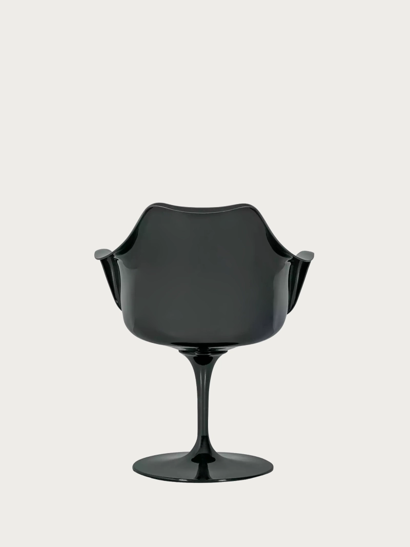 Fekete vázas, dizájner forgószék - Lotus Arms NEST DREAM - 1