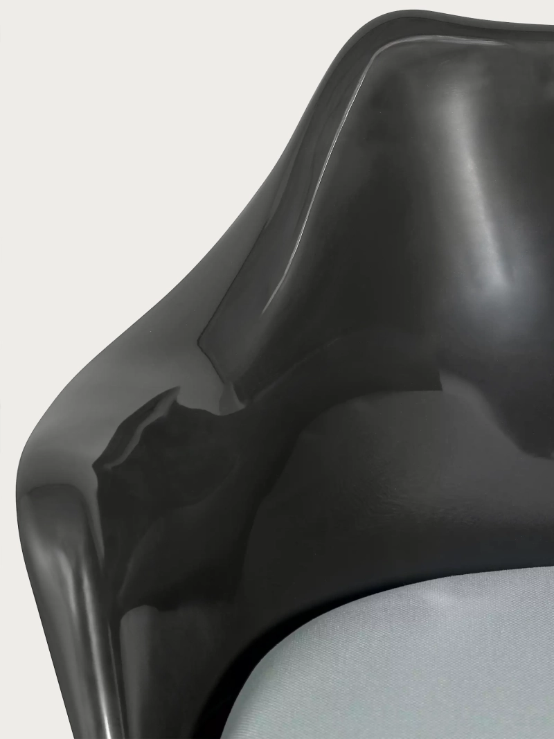 Designová otočná židle s černým rámem - Lotus Arms NEST DREAM - 19
