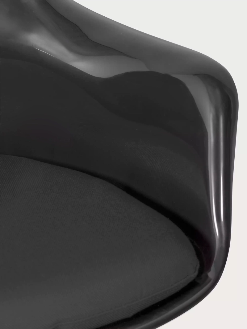 Silla giratoria de diseño con estructura negra - Lotus Arms NEST DREAM - 30