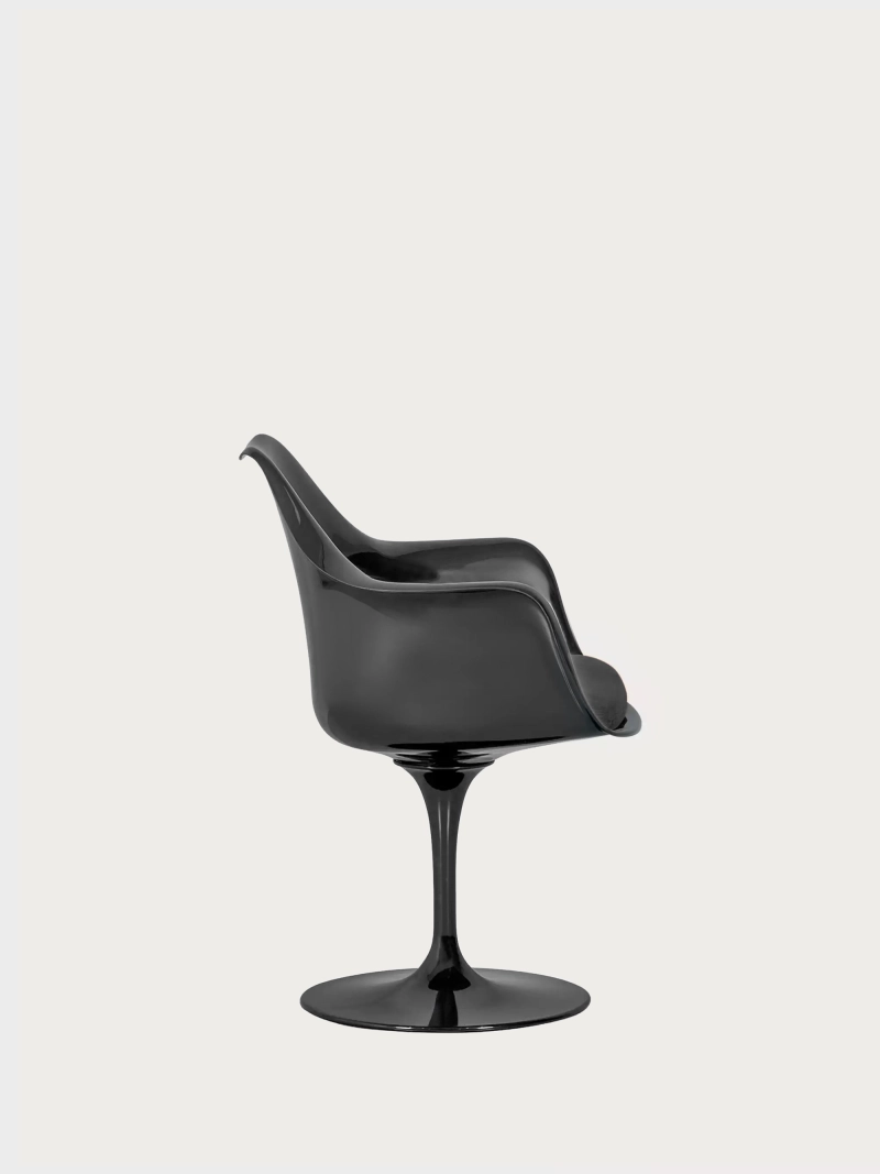 Silla giratoria de diseño con estructura negra - Lotus Arms NEST DREAM - 33