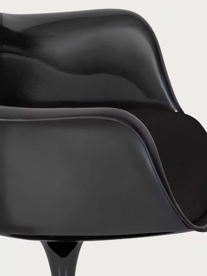 Silla giratoria de diseño con estructura negra - Lotus Arms NEST DREAM - 34