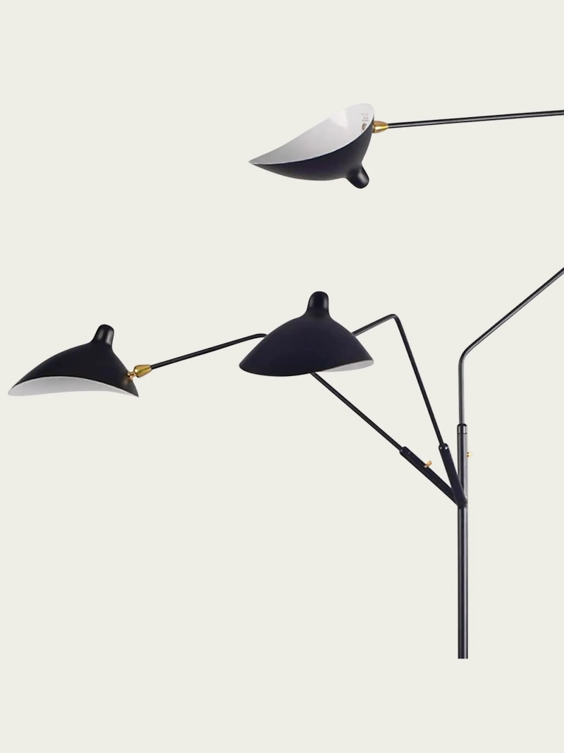 Three-head adjustable steel floor lamp - Moulart NEST DREAM - 1