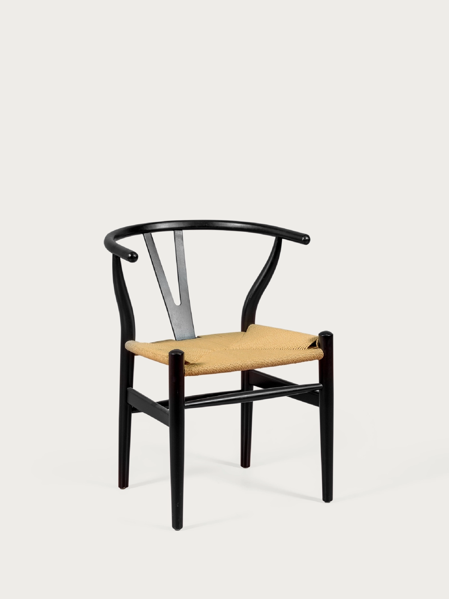 Nordic chair in colored beech wood and ecological rope - Wish NEST DREAM - 1