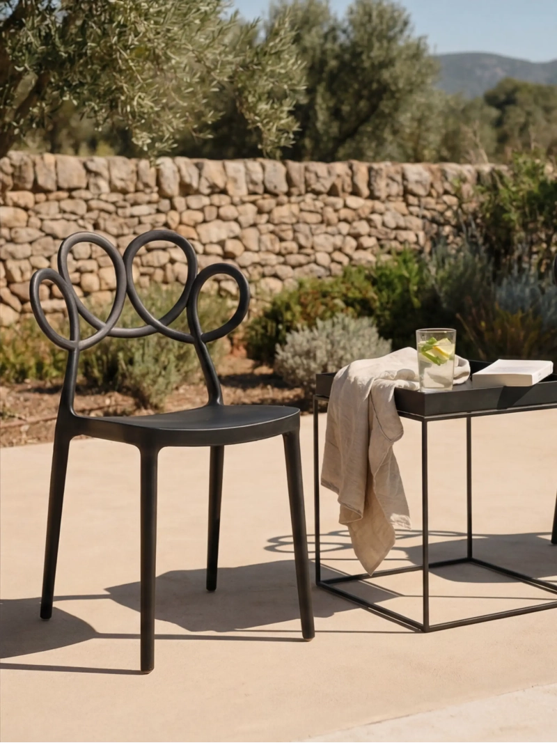 Set of 4 Stackable designer garden chair - Dream x4