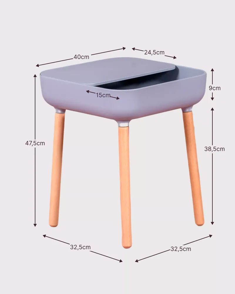 A mesa lateral Pop: versatilidade e estilo nórdico em um único móvel"