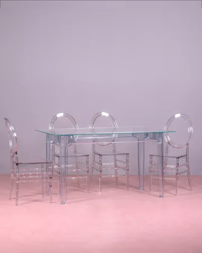 Conjunto de móveis para sala de jantar | Conjunto de mesa e cadeiras - Frete grátis