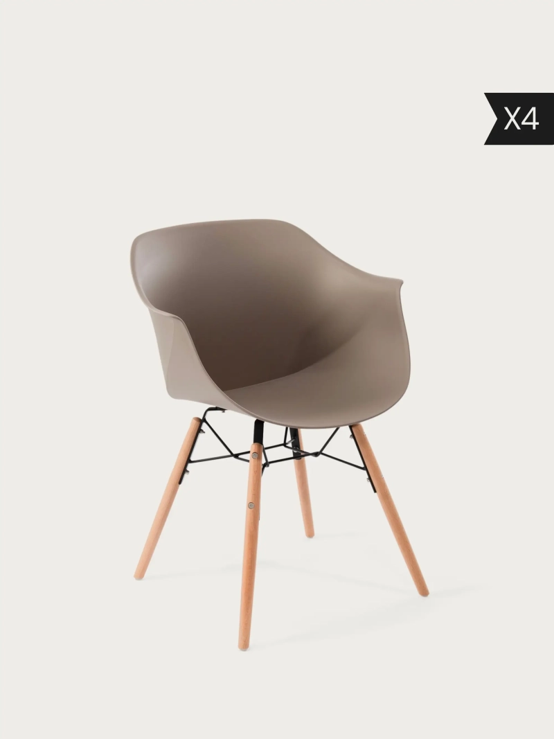 4-pack Designad matstol - Temu x4 NEST DREAM - 1