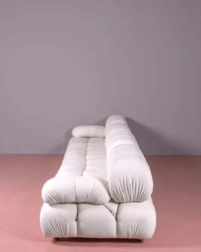 Sofa modułowa 4-częściowa tapicerowana bouclé | Darmowa dostawa