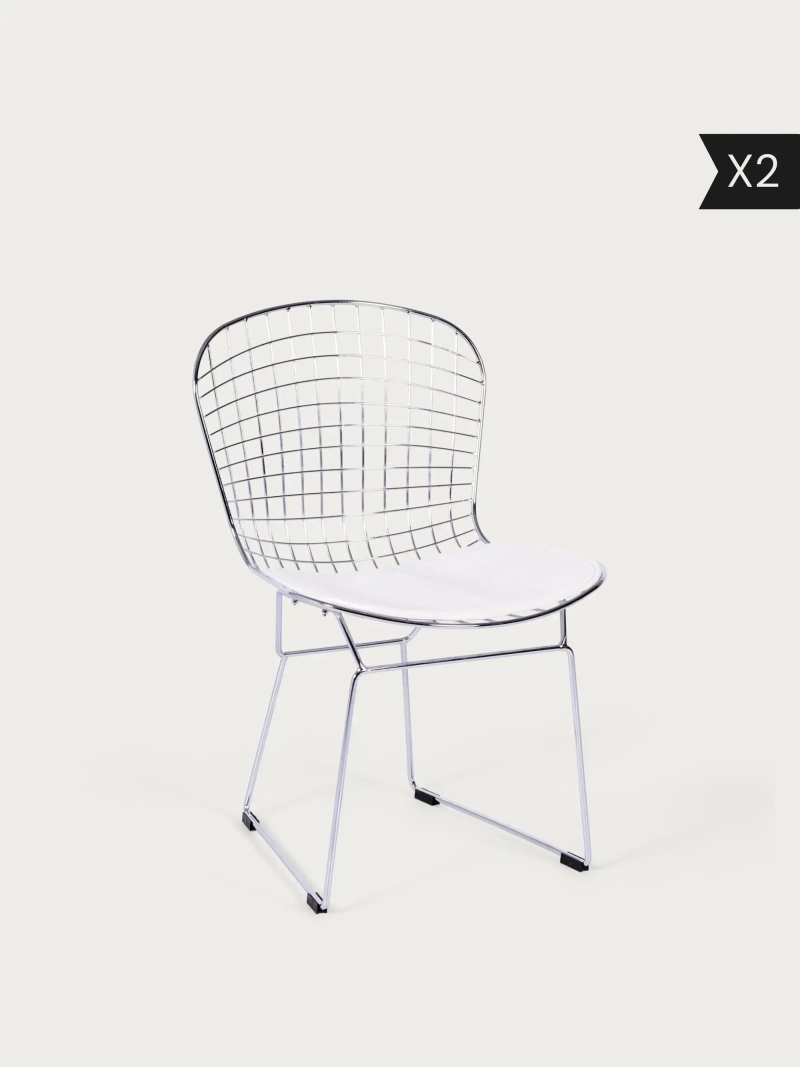 2 db-os Ergonomikus étkezőszék rozsdamentes acélból - Berta x2 NEST DREAM - 1