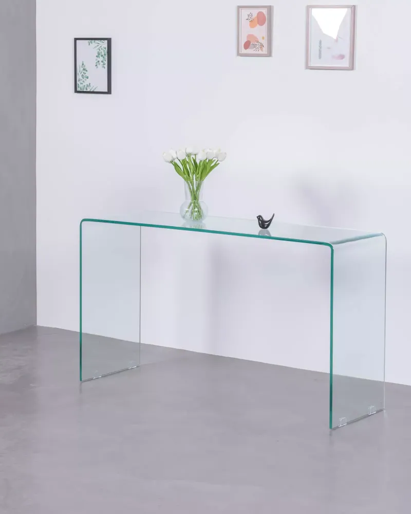 Halconsoletafel van gehard glas | Gratis verzending en 5 jaar garantie