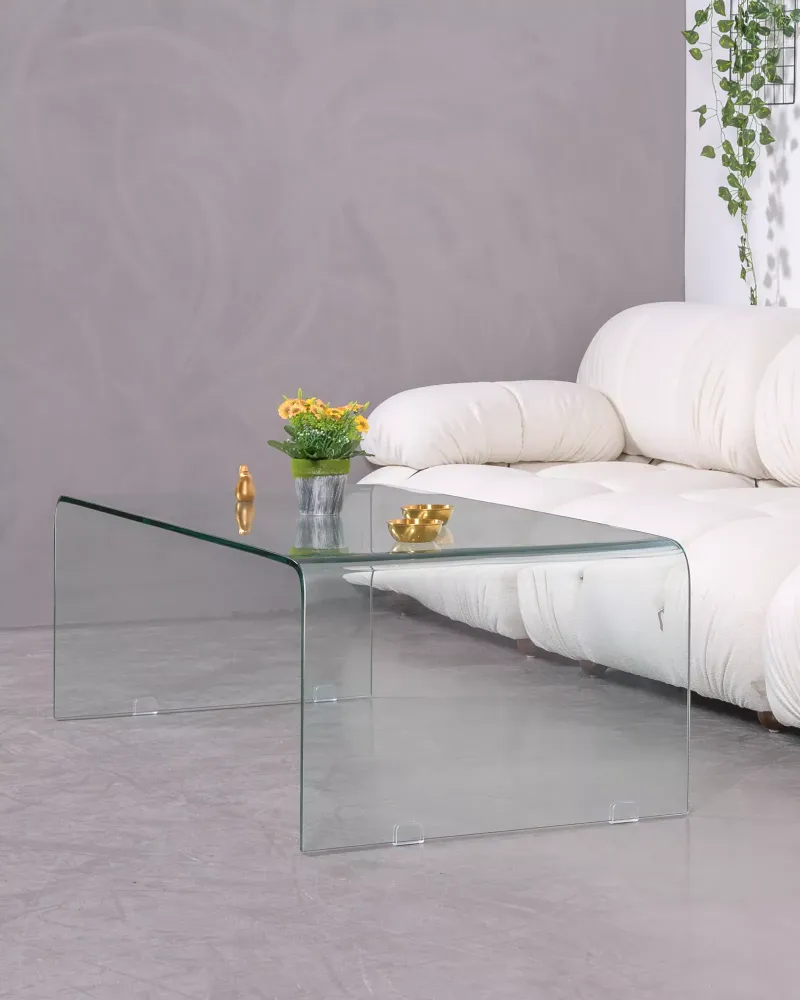 Tempered glass coffee table | Glass design tables | Nest Dream