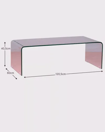 Mesa de centro de vidro temperado | Mesas de design em vidro | Nest Dream