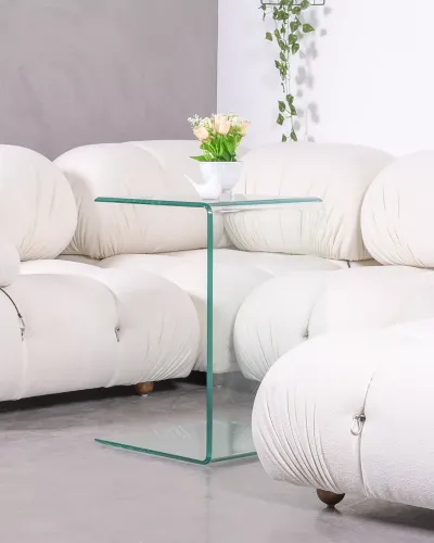 Sidebord i hærdet glas til sofa | Designborde Nest Dream