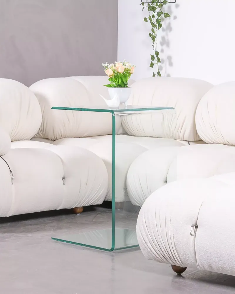 Sofa-Beistelltisch aus gehärtetem Glas | Designertische – Nest Dream