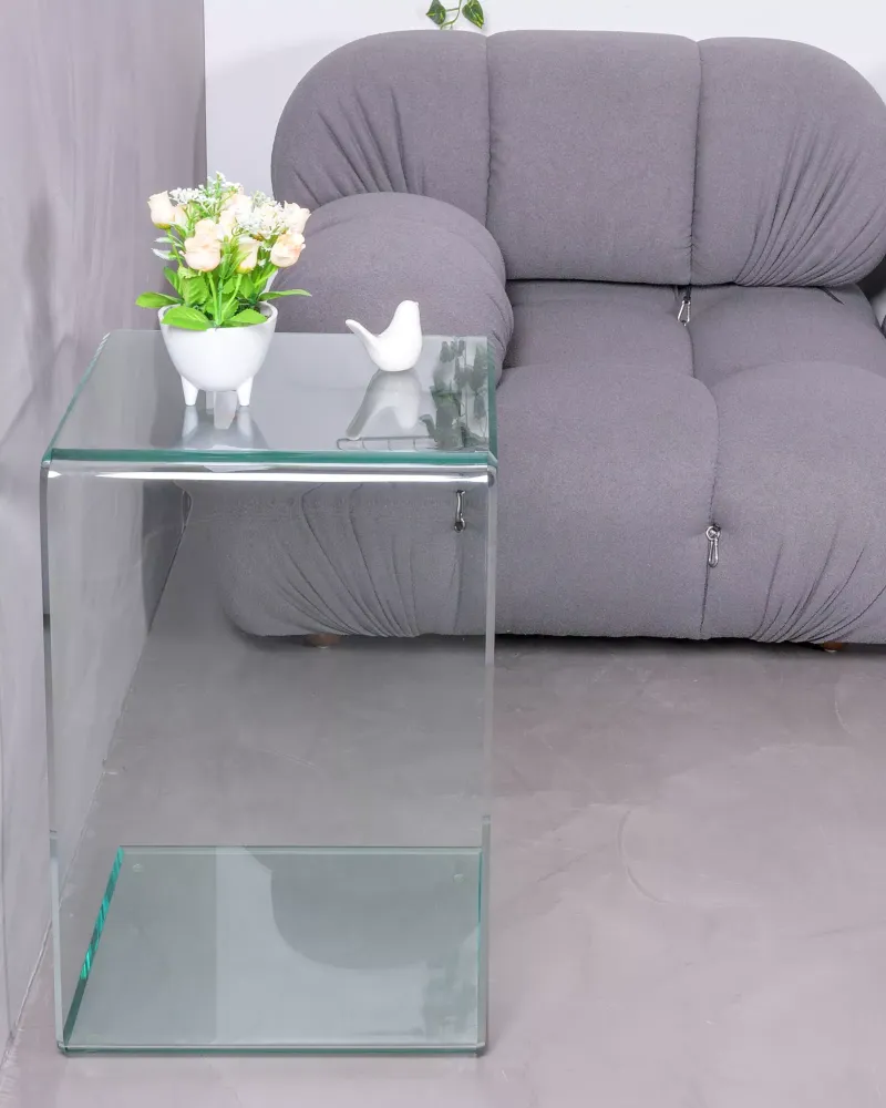 Sofa-Beistelltisch aus gehärtetem Glas | Designertische – Nest Dream