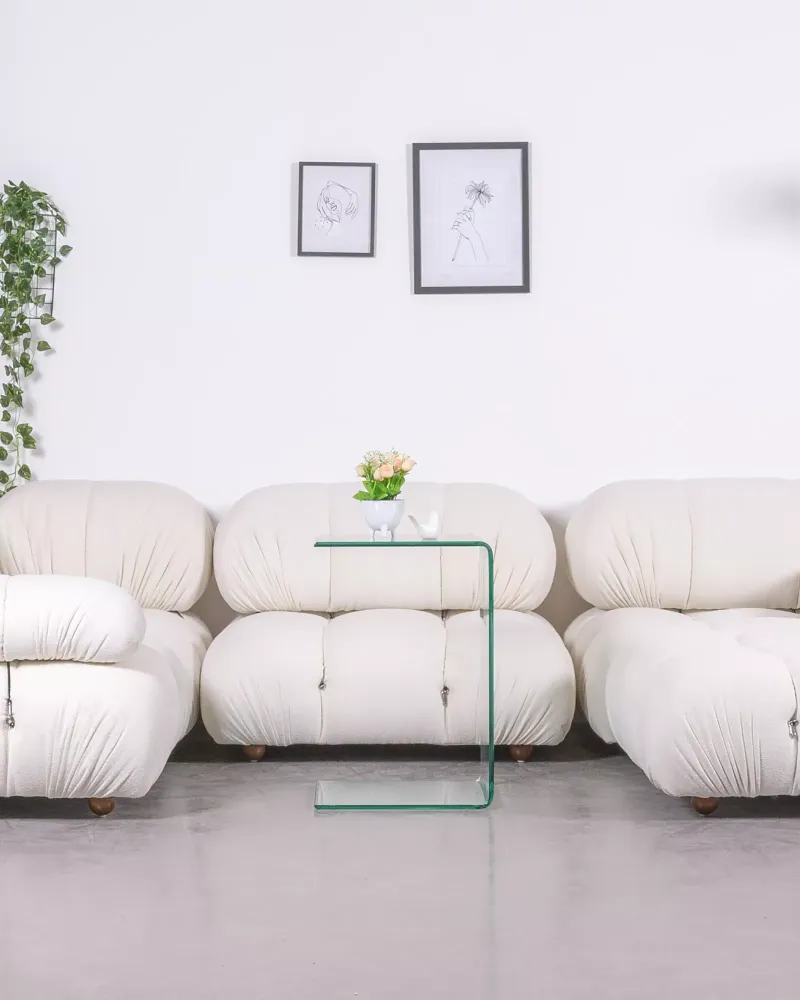 Sofa-Beistelltisch aus gehärtetem Glas | Designertische – Nest Dream