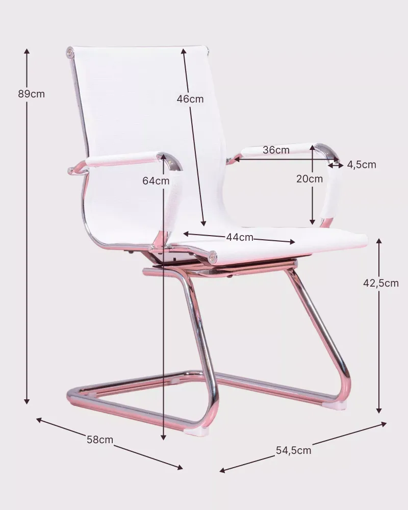 Chaise de salle de réunion à dossier bas | Chaises de bureau