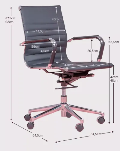 Silla de escritorio con respaldo bajo y reclinable | Tienda Nest Dream