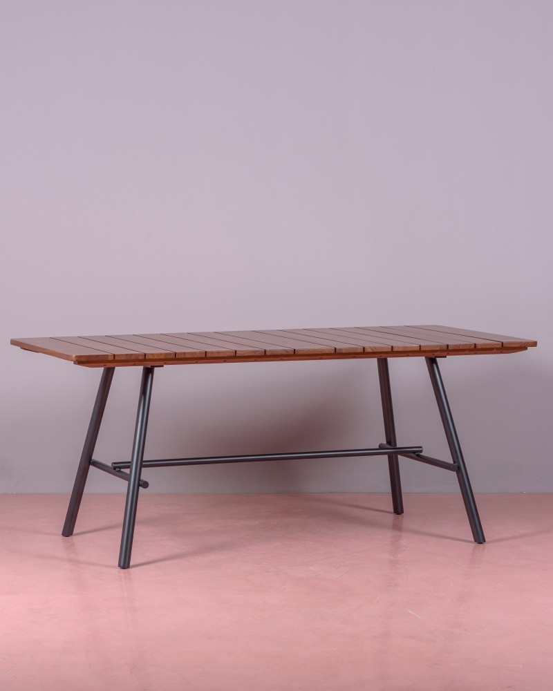 Industrial solid teak wood table | Free Shipping | 5 years warranty