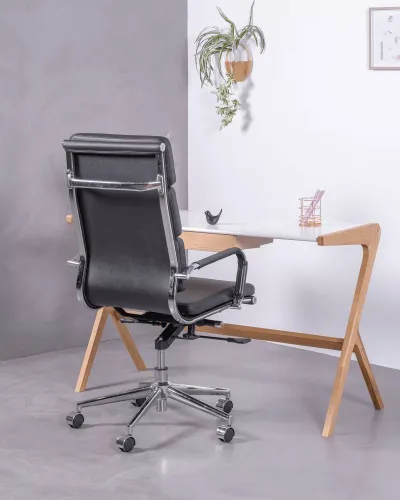 Chaise de bureau Alu S Highback édition spéciale en similicuir | Nest Dream