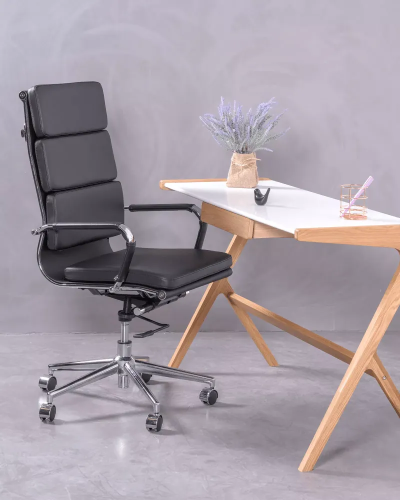 Chaise de bureau Alu S Highback édition spéciale en similicuir | Nest Dream