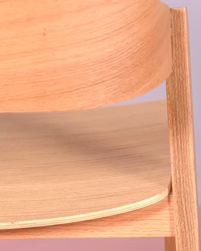 Minimalist Nordic chair in oak wood - Nest Dream