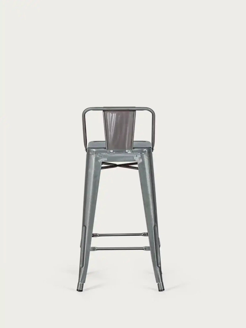 Sgabello industriale in metallo con schienale basso (66 cm) - Bistro NEST DREAM - 12