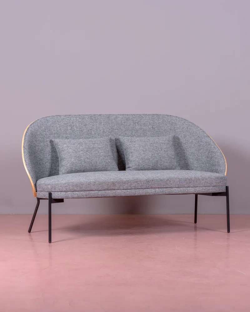 Nordic Earth Sofa aus Walnussholz und Baumwollpolsterung – Nest Dream