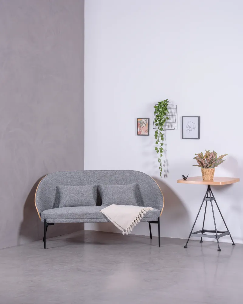 Nordic Earth Sofa aus Walnussholz und Baumwollpolsterung – Nest Dream