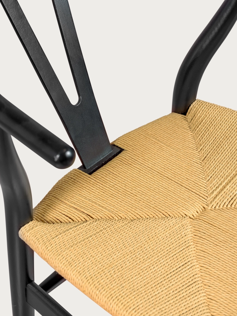 Silla nórdica en madera de haya de colores y cuerda ecológica - Wish NEST DREAM - 3
