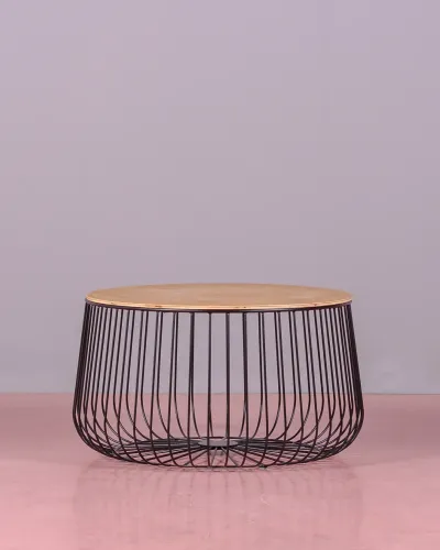 Zurich coffee table in ash wood and steel | Nest Dream