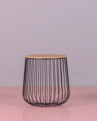 Zurich side table in ash wood and steel | Nest Dream