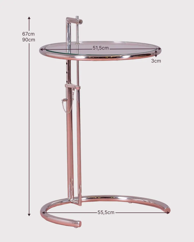 Mesa auxiliar de diseño en acero inoxidable | Nest Dream