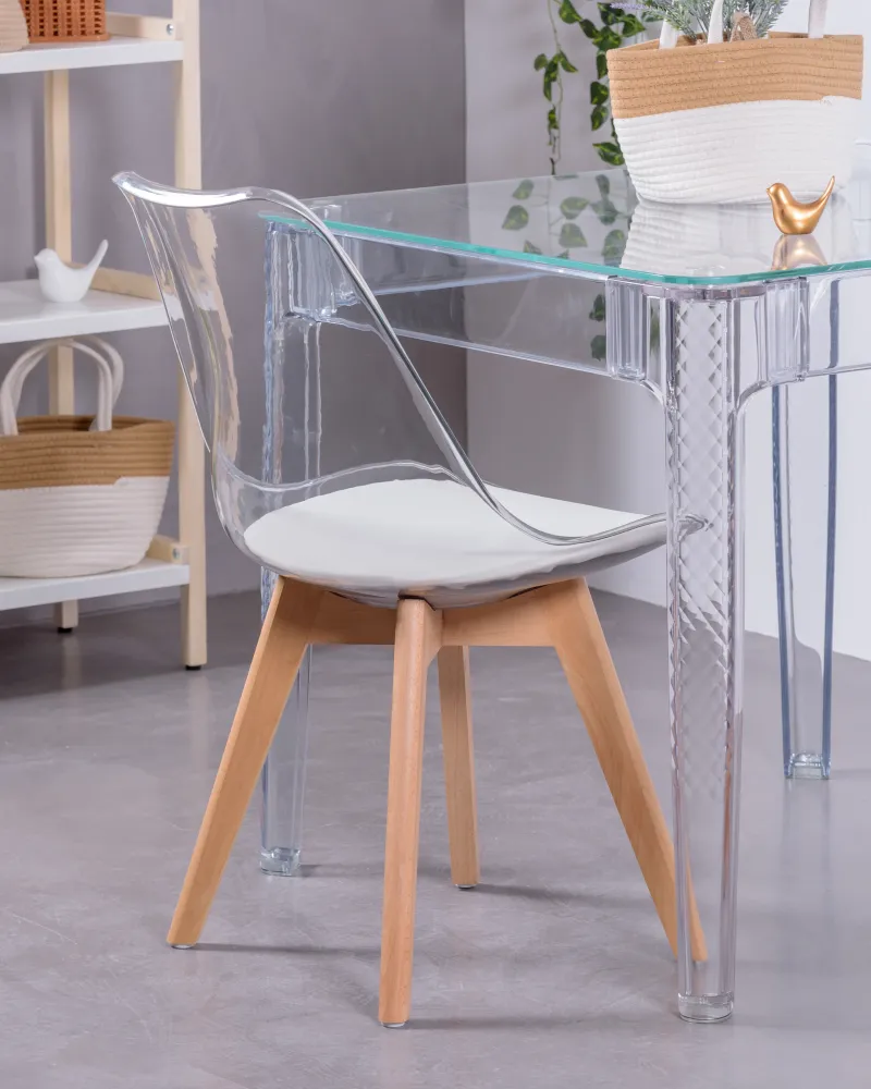 Tower Verona Chair Transparent | Wooden chairs | Nest Dream