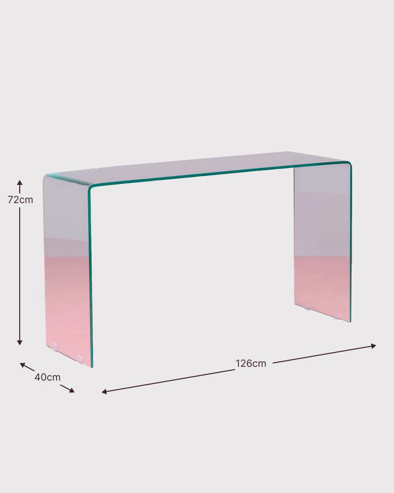 Konsolentisch aus gehärtetem Glas | Kostenloser Versand und 5 Jahre Garantie