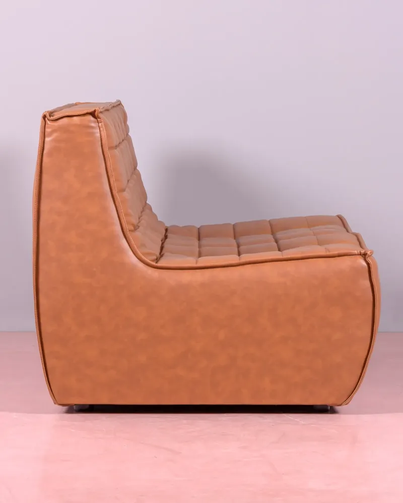 Sofa Lion 2-seater pouf in wax leather |Free Shipping | Nest Dream