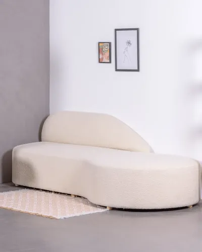 Sofa designerska Mozart z tkaniny bouclé | Darmowa wysyłka | Nest Dream