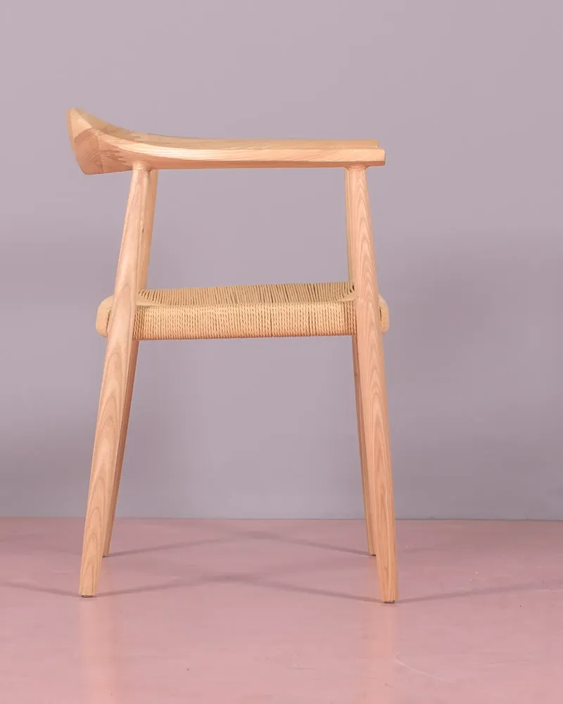 Chaise Santon en Bois de Frêne et Corde Naturelle | Garantie 5 ans