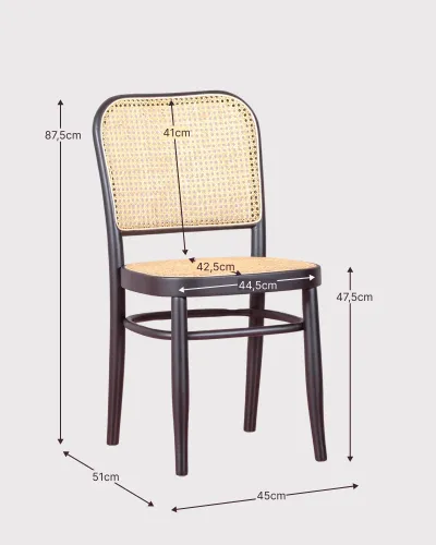 Moulin Chair In Natural Rattan and Beech Wood | Nest Dream