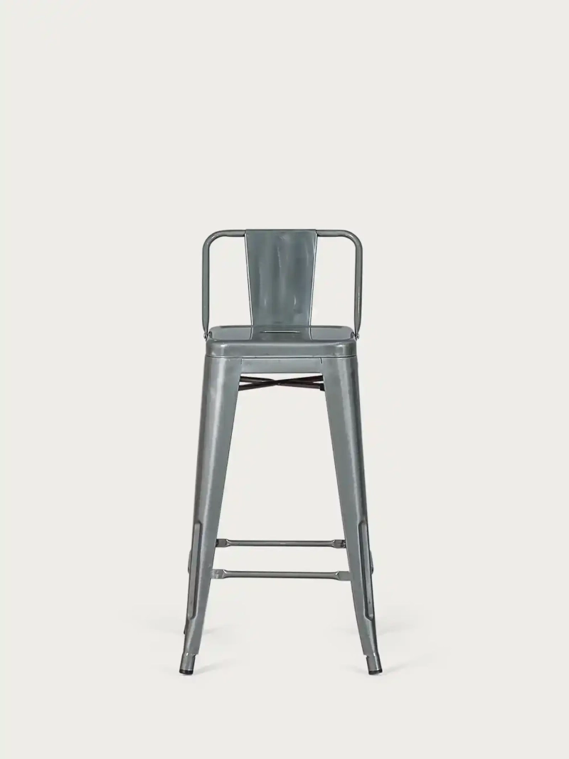 Industrijski kovinski stolček z nizkim naslonom (66 cm) - Bistro NEST DREAM - 10