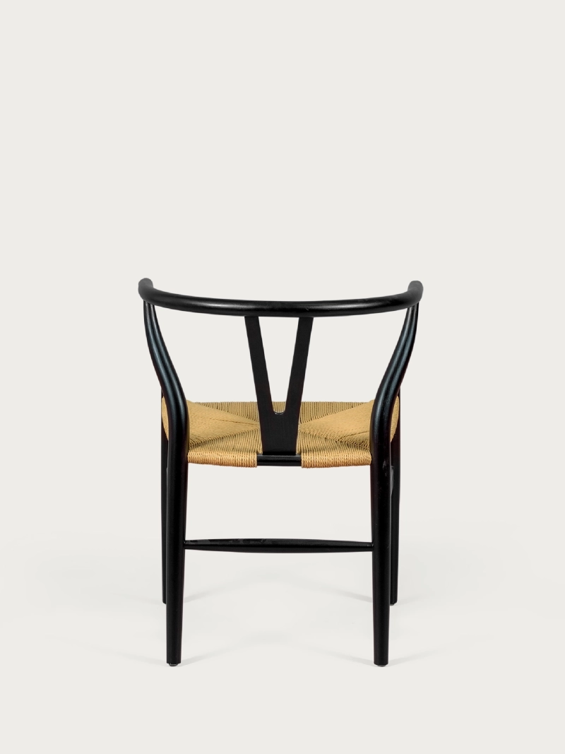 Nordic chair in colored beech wood and ecological rope - Wish NEST DREAM - 9