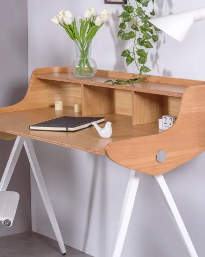 Table de bureau en bois de chêne d'Oakland | Livraison gratuite