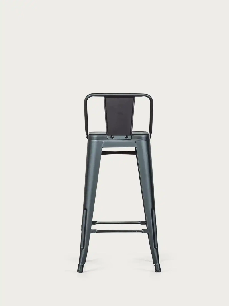 Industriële metalen kruk met lage rugleuning (66cm) - Bistro NEST DREAM - 24