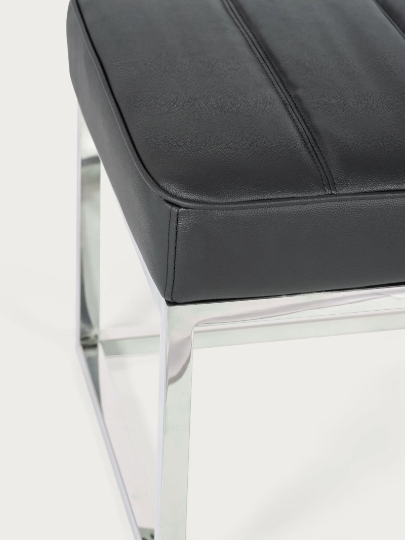 Design műbőrrel kárpitozott pad krómozott acéllal - Torino NEST DREAM - 1