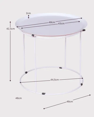 Mesa em aço lacado adequada para exterior | Mesas de centro | Nest Dream