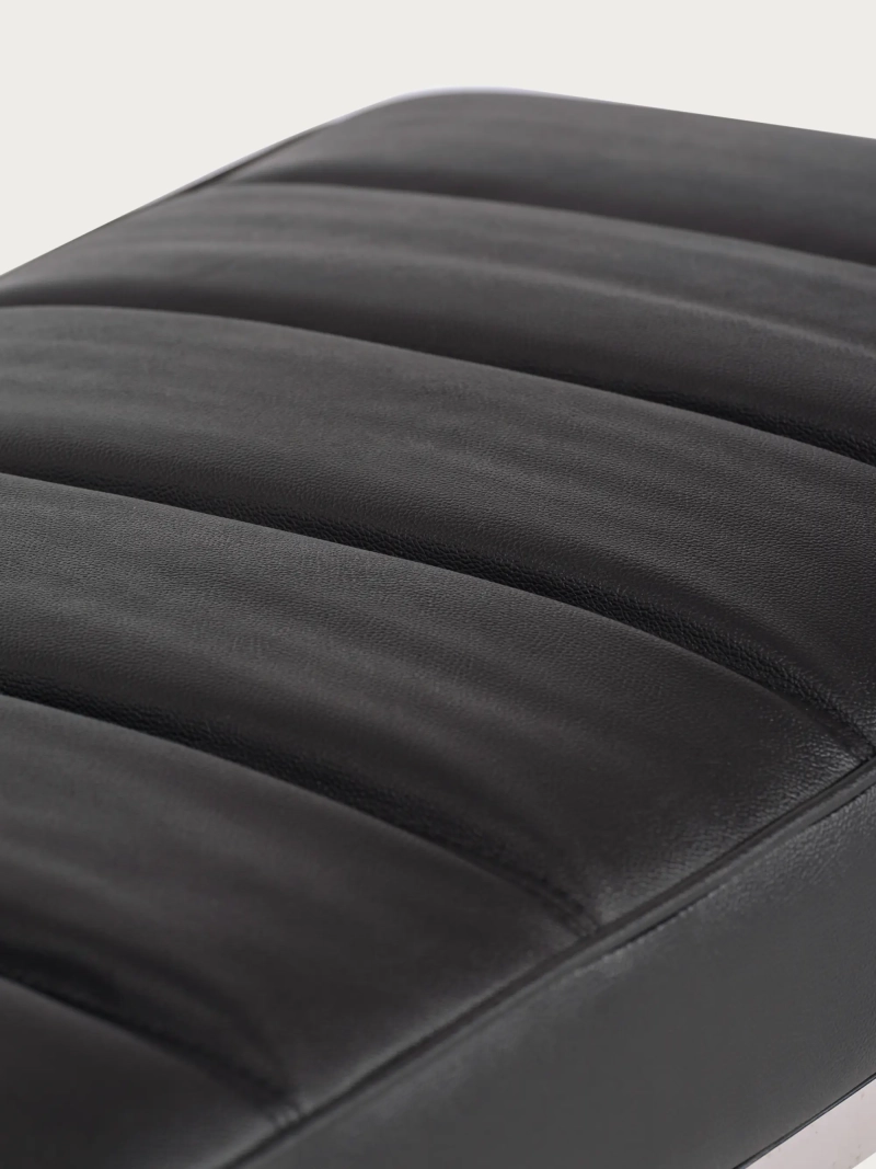 Design bench upholstered in leatherette with chromed steel - Torino NEST DREAM - 1