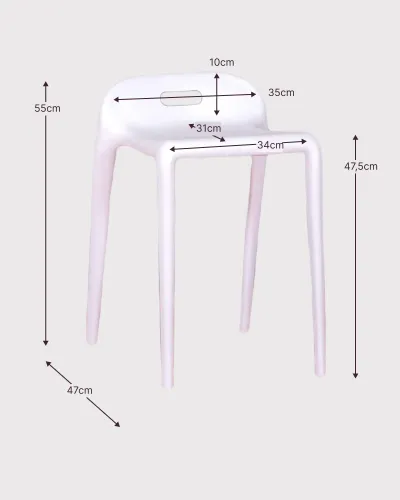 Tamborete baixa Didi | Garantia de 5 anos | Envio grátis