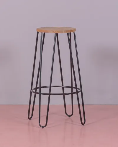 Lisbon Stool in ash wood - Industrial Stool - Nest Dream